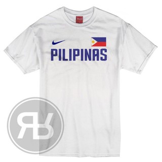 ไนกี้ PILIPINAS เสื้อยืดโลโก้ AESTHITEC เสื้อยืดคุณภาพสูง pO^