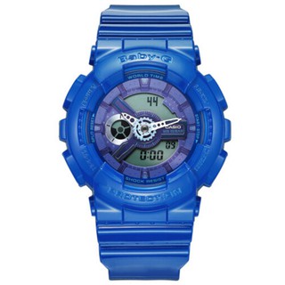 (ขายด่วน) ต้นฉบับ Casio Baby-G BA110 สีฟ้าสาวนาฬิกาข้อมือผู้หญิงกีฬานาฬิกา