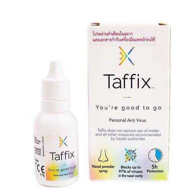 taffix-nasal-spray-สเปรย์-พ่นจมูก-ล๊อตใหม่-ป้องกันเชื้อไวรัส-ภูมิแพ้-1ขวดใช้ได้-200ครั้ง-แท้