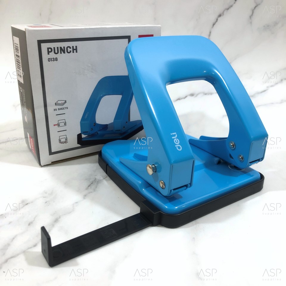 เครื่องเจาะกระดาษ-เครื่องเจาะรู-deli-0138-2-hole-punch-เจาะได้สูงสุด-35-แผ่น-คละสี