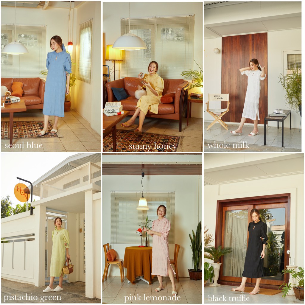 ภาพหน้าปกสินค้าพร้อมส่งทุกสี - janunstudio - TUAYFUU DRESS 6 สี (เดรสผู้หญิง ถ้วยฟู)