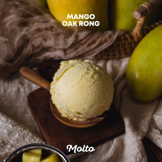 สินค้า Mango Ork Rong (ไอศกรีม มะม่วงอกร่อง 1 ถ้วย 16 oz.) - Molto premium Gelato