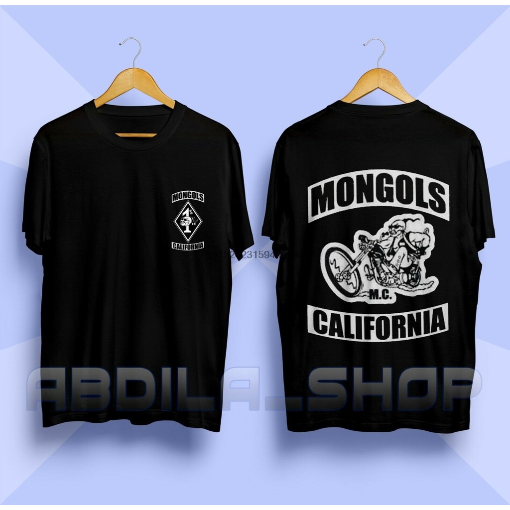 ใหม่ MONGOLS MC California Australia Motorcycle Club เสื้อยืดลําลอง ...