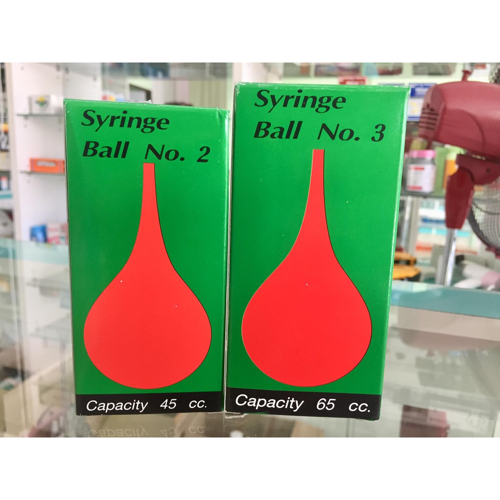 Syringe Ball ลูกยางแดงดูดน้ำมูก 2 ขนาด เบอร์ 2 และ 3 | Shopee Thailand