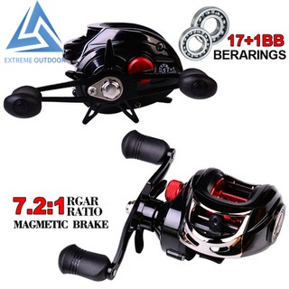 PROBEROS Fishing Reels  รอกตกปลา อัตราทดเกียร์ 7.2: 1 ขนาดลูกปืน 17 + 1BB แรงลากสูงสุด 10 กิโลกรัม รอก รอกหยดน้ำ