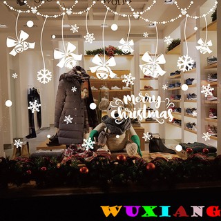 【wuxiang】สติกเกอร์วอลเปเปอร์ ลายคริสต์มาส 3D DIY สําหรับติดตกแต่งผนังบ้าน เทศกาลฮาโลวีน