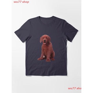New Clifford The Big Red Dog Essential T-Shirt ผู้หญิง ดพิมพ์ลาย ดผ้าเด้ง คอกลม cotton แฟชั่น discount Unisex