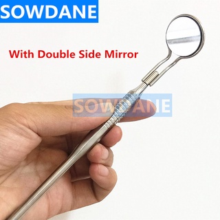 Dental Teeth Whitening Mouth Mirror Oral Examination Tool Teeth Cleaning Tool Oral Care Hygiene Stainless Steel Glass Mi