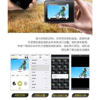 ภาพขนาดย่อของภาพหน้าปกสินค้า4K 60fps HD Dual Screen กล้อง WiFi หน้าจอสัมผัสหมวกกันน็อก EIS รีโมทคอนโทรลใต้น้ำกันน้ำกีฬา Vlog กล้อง STD จากร้าน nano_tech บน Shopee ภาพที่ 7