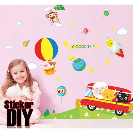sale-transparent-wall-sticker-สติ๊กเกอร์ติดผนัง-a-good-trip-กว้าง180cm-xสูง140cm