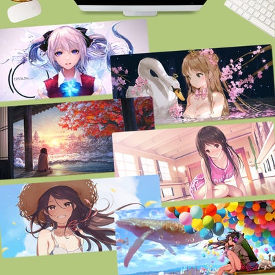 แผ่นรองเมาส์-แผ่นรองเมาส์กันลื่น-ลายanime-ขนาด-80x30cm-กันลื่น-ทนทานgaming-pad