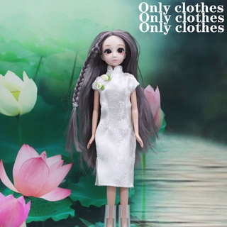 BJD Doll 1/6 Accessories Prom skirt diy Princess dress girl toys clothes Suitable for dolls cheongsam  28cm