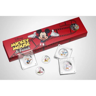 เหรียญเงินขัดเงาที่ระลึก Disney Mickey Mouse &amp;Friends 2016