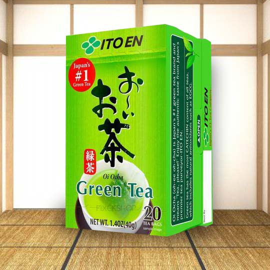 ชาเขียวมัทฉะ-อันดับ1-จากญี่ปุ่น-สำเร็จรูป-อิโตเอ็น-itoen-green-tea-ซอง-2-กรัม-20-ซอง