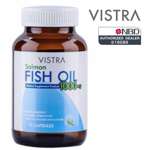 ภาพหน้าปกสินค้าVistra Fish Oil 1000 mg 75 Capsule วิสทร้าน้ำมันปลาแซลมอน 1000 มิลลิกรัม จากร้าน very_cheap_store บน Shopee