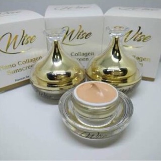 กันแดดหน้าเนียน wise nano collagen SPF50PA+++ ไวซ์ กันแดดนาโนคอลลาเจน 12 g