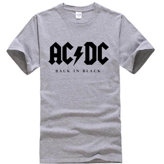 ROUND คอลูกเรือAcdc พิมพ์ผู้ชายเสื้อยืดลำลอง o คอผู้ชายเสื้อ hip hop punk plus ขนาดคลาสสิก sportwear วันพ่อวันเกิดของขวั