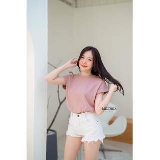 🌟เสื้อผ้าร่อง Milinna​ ของแท้ 🌟 เป็นรุ่น Plus size ทรงสวย คอกลมแขนเต่อ ผ้าคอตตอนร่อง