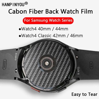ภาพหน้าปกสินค้าฟิล์มสติกเกอร์คาร์บอนไฟเบอร์ แบบนิ่ม ป้องกันรอยขีดข่วน สําหรับ Samsung Galaxy Watch4 40 มม. 44 มม. Classic 42 มม. 46 มม. Watch3 45 มม. ซึ่งคุณอาจชอบราคาและรีวิวของสินค้านี้