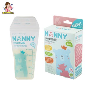 BabiesCare Nanny ถุงเก็บน้ำนมแม่ 60 ชิ้น ขนาด 5 oz