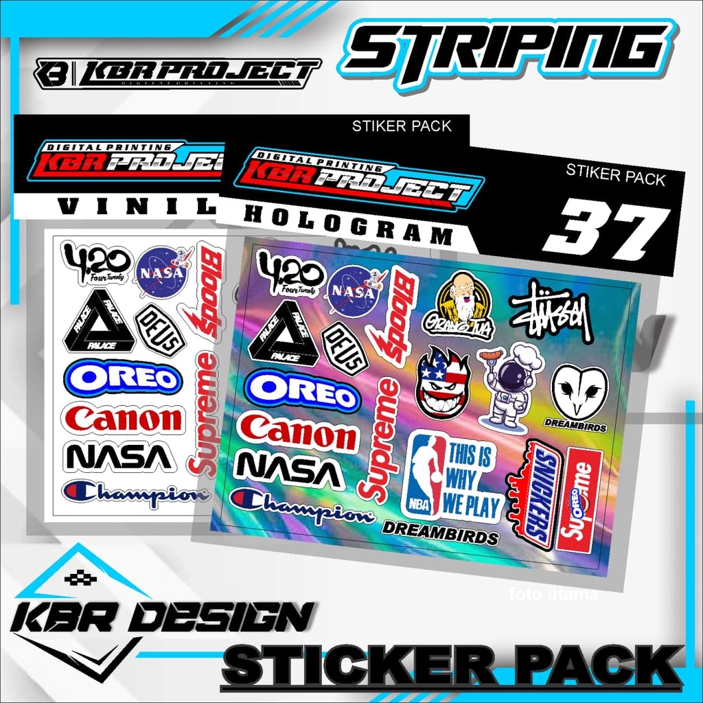 แพ็กสติ๊กเกอร์ STICKER PACK Variation LIST 37 Shopee Thailand