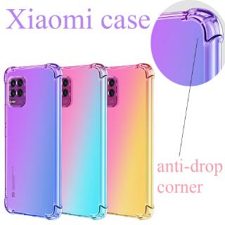 Xiaomi Gradient Color Mi 10 Lite Case Mi 6X A2 Redmi Note 9S 9 Pro Max เคส ถุงลมนิรภัย ป้องกันมุม เคสโทรศัพท์