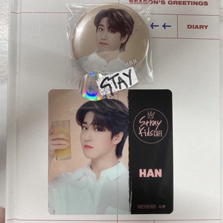 coaster&amp;can badge ฮัน StrayKids Cafe