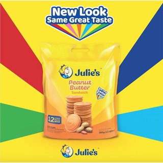 Julies Peanut Butter Sandwich จูลี่ย์ส บิสกิตสอดไส้เนยถั่ว 360 กรัม