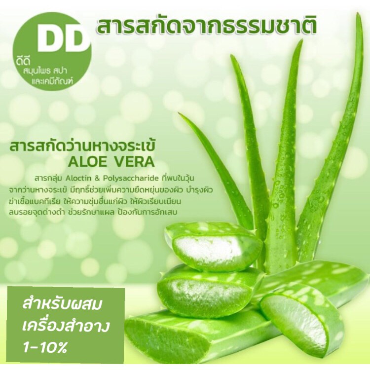 สารสกัดว่านหางจระเข้-aloe-vera-extract-วัตถุดิบสำหรับผลิตเครื่องสำอาง