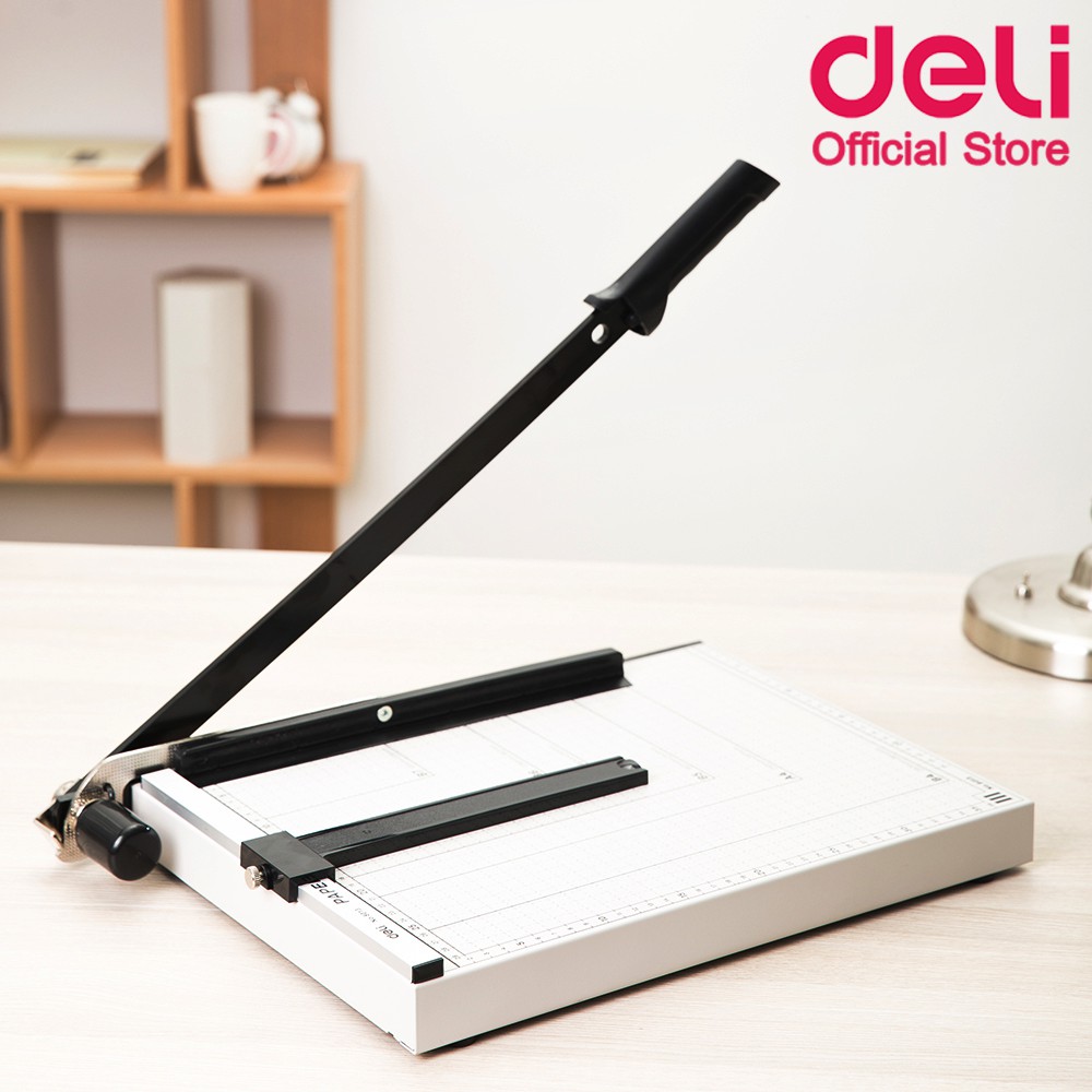 deli-8013-lever-paper-trimmer-แท่นเหล็กตัดกระดาษ-ขนาด-b4-380-x-300mm-แท่นตัดกระดาษ-ที่ตัดกระดาษ-อุปกรณ์สำนักงาน-school