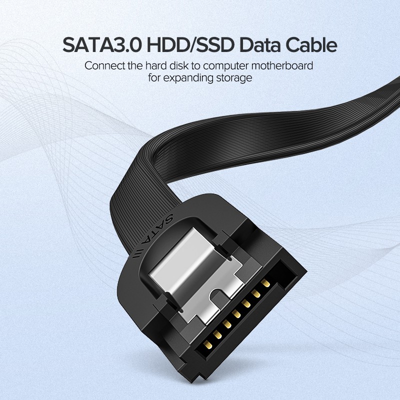 ภาพหน้าปกสินค้าUGREEN-Cable 3,0 para disco duro SSD HDD SATA 3, Cable de ngulo recto para Asus MSI, Gigabyte, Cable de placa base Sata จากร้าน ugreen.th บน Shopee