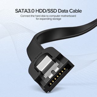 ภาพขนาดย่อของภาพหน้าปกสินค้าUGREEN-Cable 3,0 para disco duro SSD HDD SATA 3, Cable de ngulo recto para Asus MSI, Gigabyte, Cable de placa base Sata จากร้าน ugreen.th บน Shopee