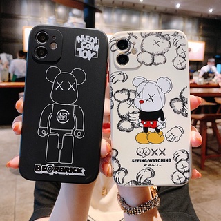 เคสโทรศัพท์มือถือ ลายการ์ตูนหมี kaws มีลายด้านข้าง สําหรับ iphone 11 pro max 12 pro max 13 pro max 14 pro max XS max XR X 6 6S PLUS 8 SE2 SE3 SE 2020 2022 7PLUS 8PLUS 8 7 PLUS 13 12 mini เคส