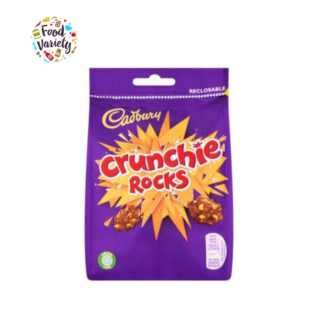 Cadbury Crunchie Rocks 110g แคดเบอรี ครั้นชี่ ร็อค 110กรัม | Shopee ...