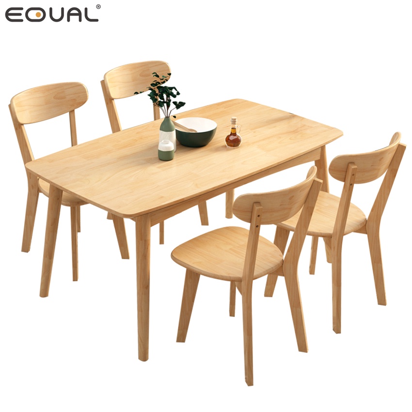 equal-โต๊ะอาหาร-ขาไม้-โต๊ะทำงานไม้