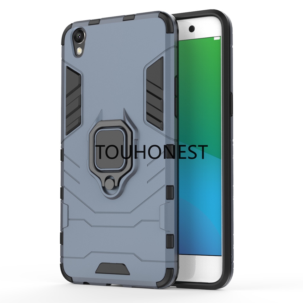 เคส-oppo-r9-plus-เคส-oppo-r9s-plus-เคส-oppo-f1-plus-case-oppo-f3-plus-case-armor-pc-shockproof-hard-cassing-cover-cases-with-metal-ring-stand-phone-caseเคส-กันกระแทก-เคสแข็ง-พร้อมแหวนโลหะ-ขาตั้ง-เคสโท