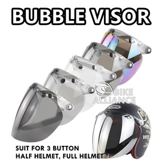 Bubble VISOR หมวกกันน็อค 3 ปุ่ม หมวกกันน็อค แบบเต็มใบ สไตล์เรโทร HARLEY DAVIDSON