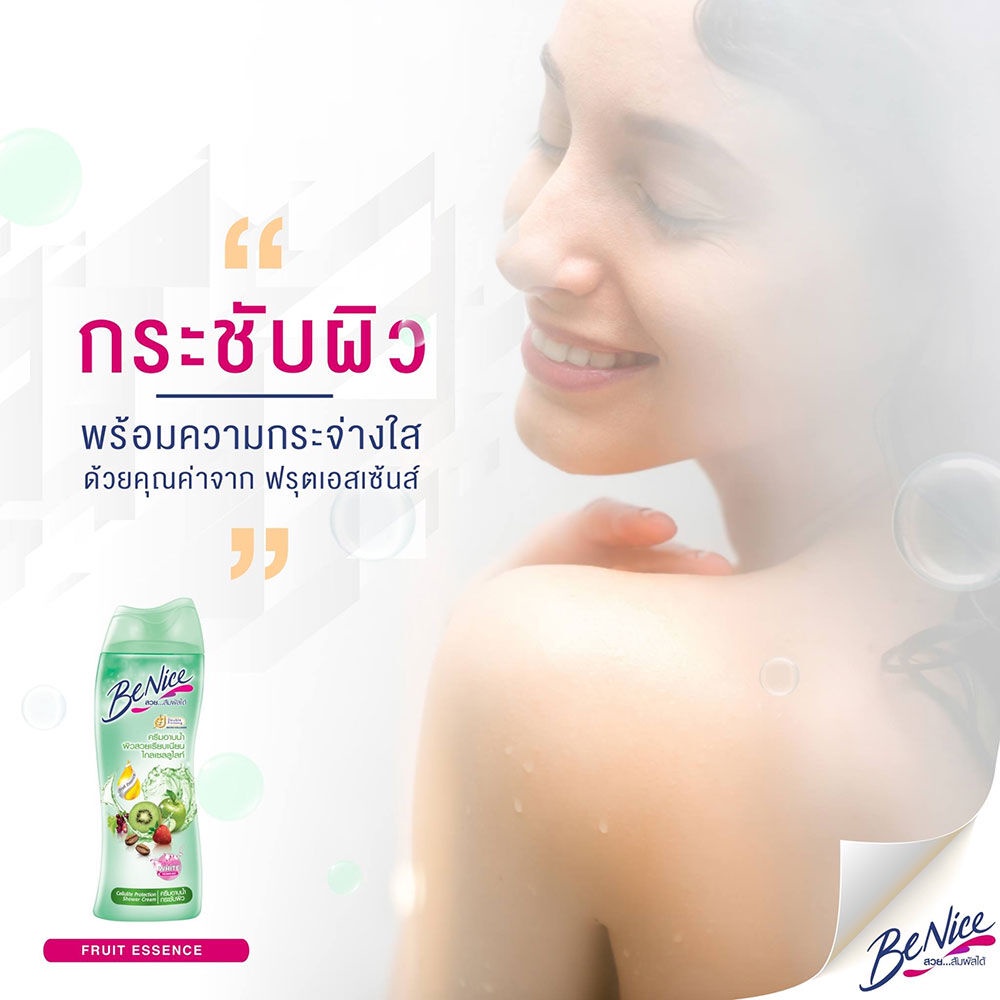 ลองดูภาพสินค้า BeNice Shower Cream Cellulite Protection 400ml  บีไนซ์ ครีมอาบน้ำกระชับผิว.