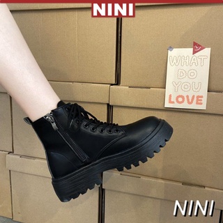 สินค้า Dr. Martens Boots รองเท้าบู๊ทส์แพลตฟอร์มข้อสั้นสไตล์อังกฤษสําหรับผู้หญิง【Nini】