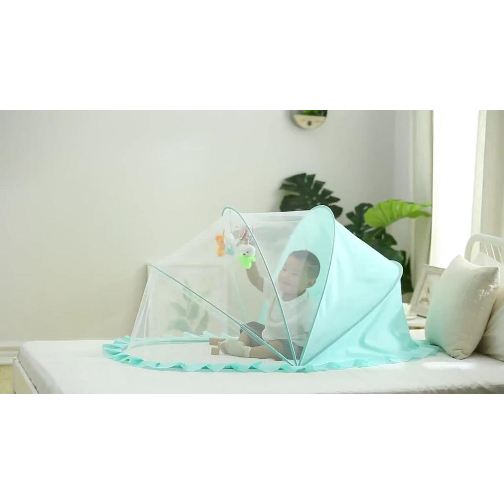 เด็กเตียงเด็กมุ้งกันยุงเตียงเตียงเด็กเตียงป้องกันยุงครอบคลุมทารกทารกด้านล่างพับได้yurtสากล