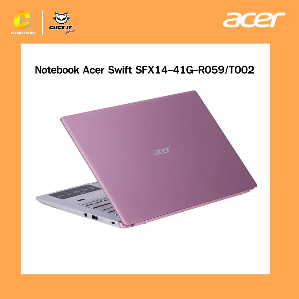 notebook-โน๊ตบุ๊ค-acer-swift-sfx14-41g-r059-t002-prodigy-pink-สินค้าใหม่-ประกันศูนย์-3-ปี