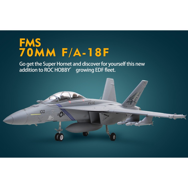 เครื่องบินโฟม-ตัวลำ-ชุดไฟ-jet-f-a-18f-super-hornet-ดักแฟน-70mm-pnp-rochobby-ไม่รวมวิทยุ-รีซีฟ-แบต-เครื่องบินบังคับ-rc