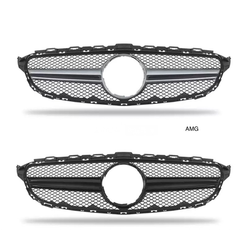 กระจังหน้า-daimond-amg-gt-grille-mercedes-benz-c-class-w205-facelift-ปี-2015-2018-2019-2022-มีบริการติดตั้งนอกสถานที่