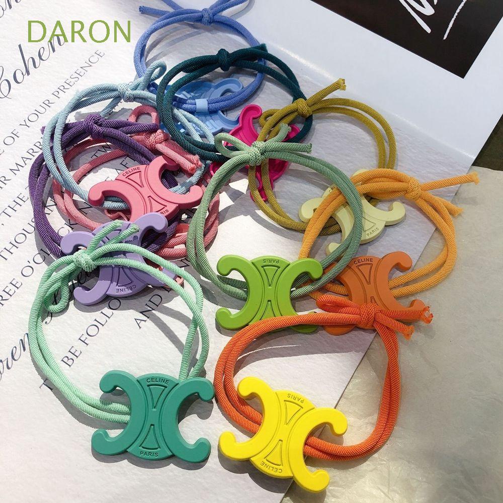 daron-ยางมัดผมหางม้า-สีแคนดี้-เรียบง่าย-สําหรับผู้หญิง