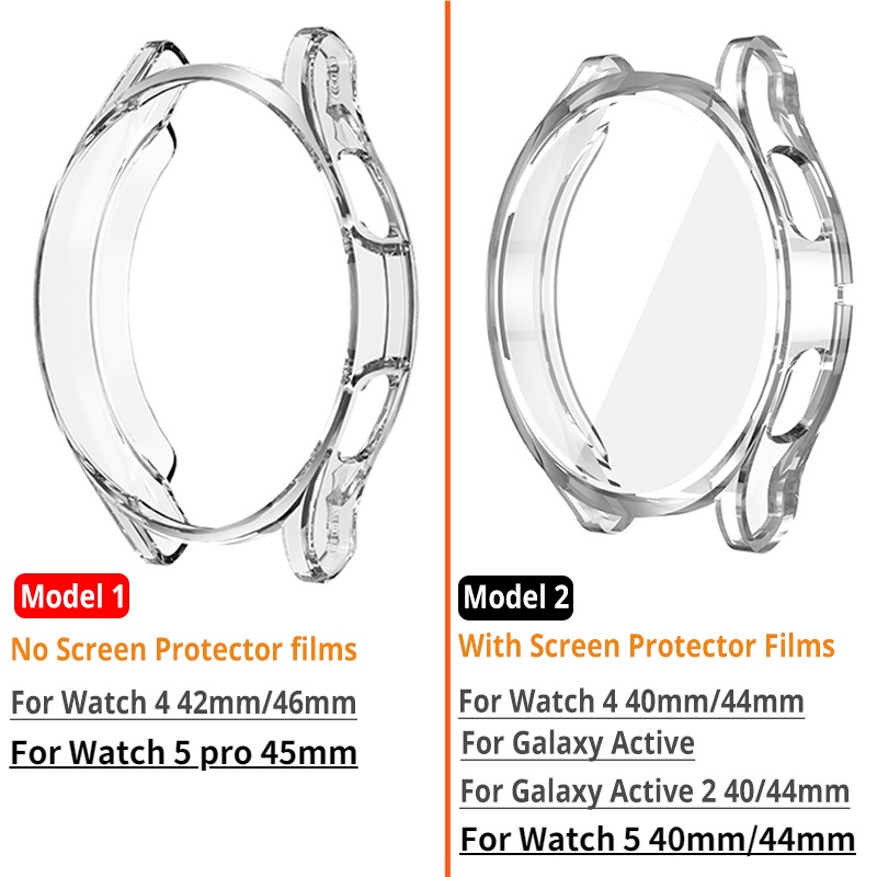 เคส-tpu-และสายนาฬิกาข้อมือเรซิ่นใส-สําหรับ-samsung-galaxy-watch-5-pro-45-มม-4-44-มม-40-มม-4-classic-46-42-มม-active-2
