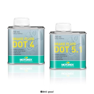 น้ำมันเบรค Motorex Brake Fluid Dot4 , Dot5.1 (250ml.)