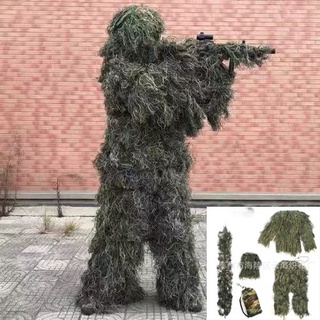 ERORO ชุดล่าสัตว์ ชุดอําพราง 3D Ghillie Suit ชุดพรางตัว ล่าสัตว์ เข้าป่า