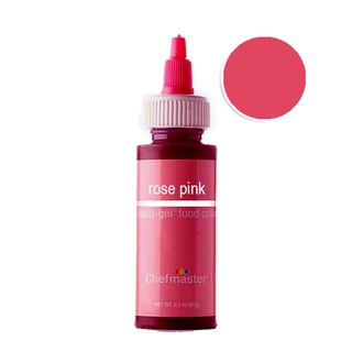 Chefmaster Color ROSE PINK Liqua-Gel 2.3oz/5046 สีเจลผสมอาหาร สีชมพูกุหลาบ