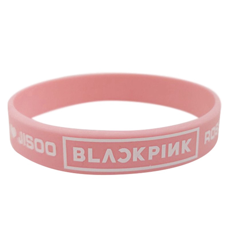 ภาพหน้าปกสินค้าสร้อยข้อมือ ซิลิโคน ลาย Kpop Blackpink จากร้าน myfriend.th บน Shopee