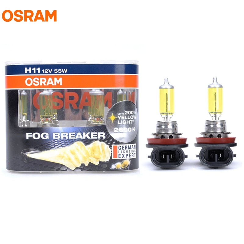 Osram Fog Breaker 2600K H11 12V 55W Super Yellow Auto Head Light หลอดฮา ...